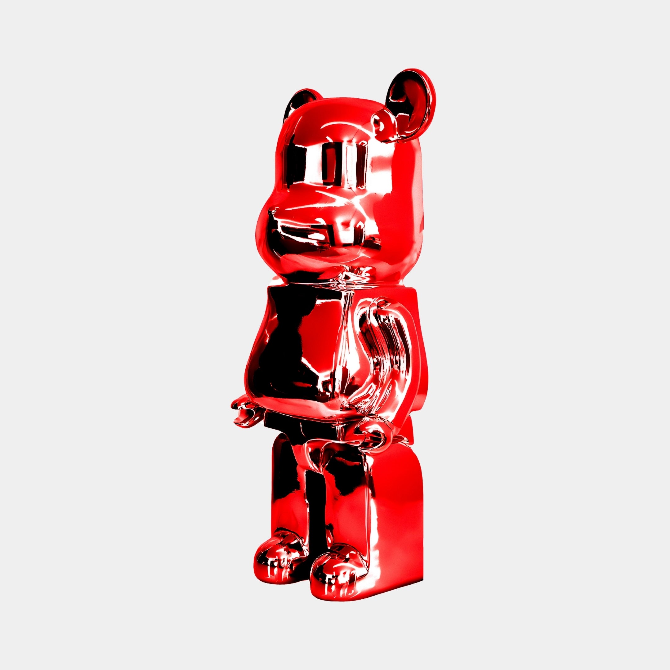 Ruby Red Bear Sculpture - 50cm